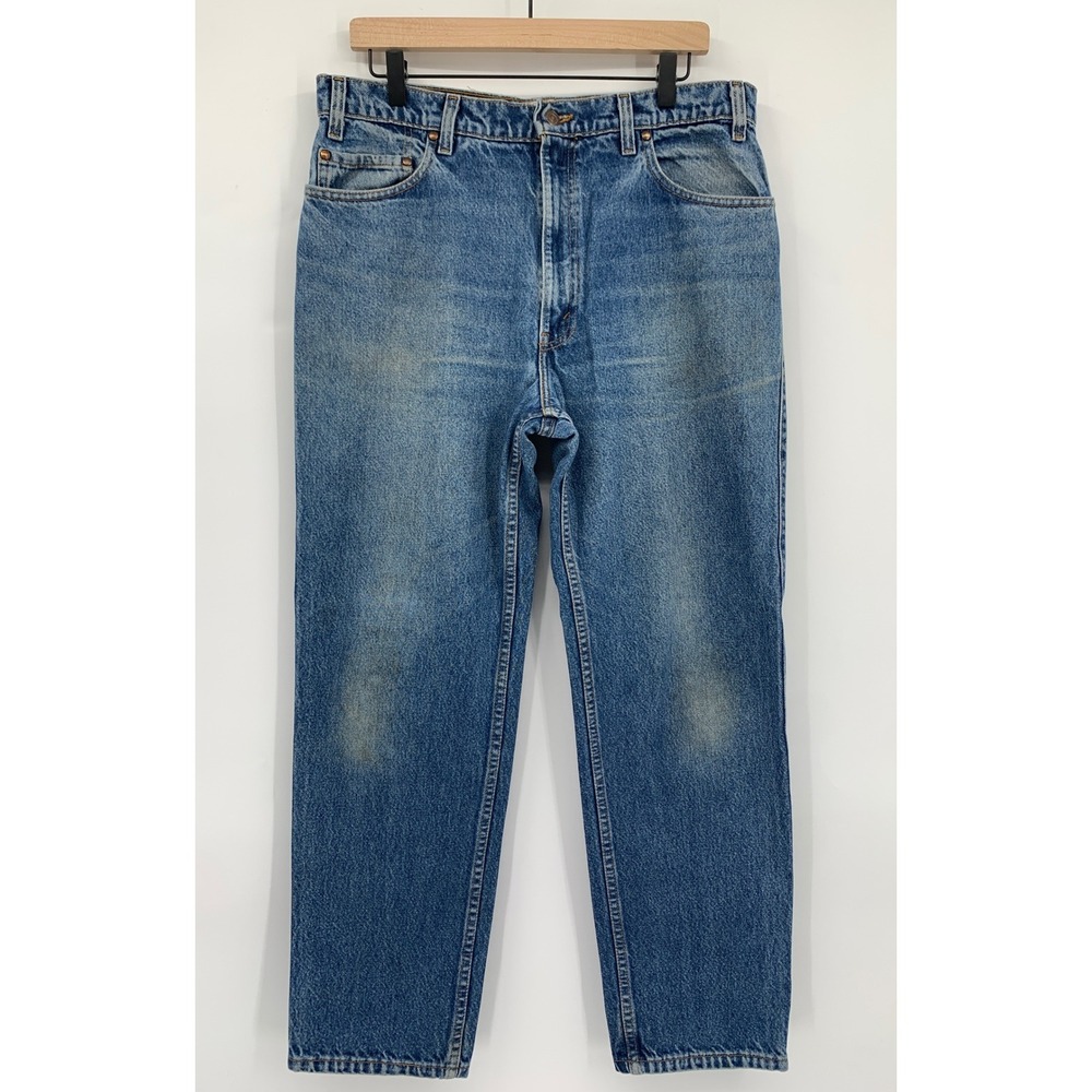 Vintage Levis 540 Jeans Mens 36x30 Blue 540 Relaxed Fit Fade Denim Made USA